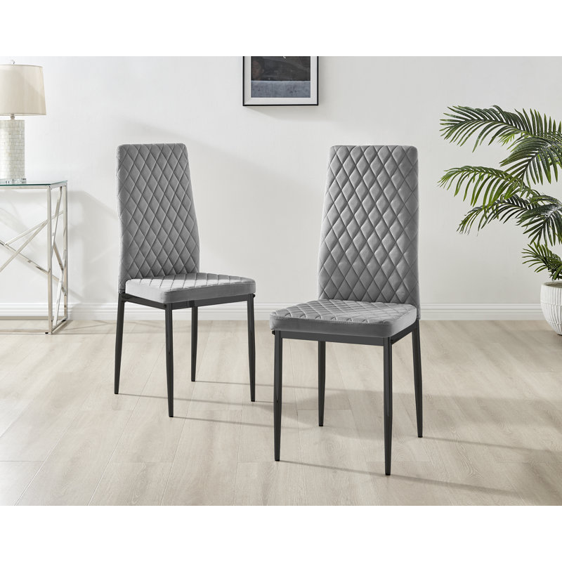 4 - Person Dining Set, Grey/Black