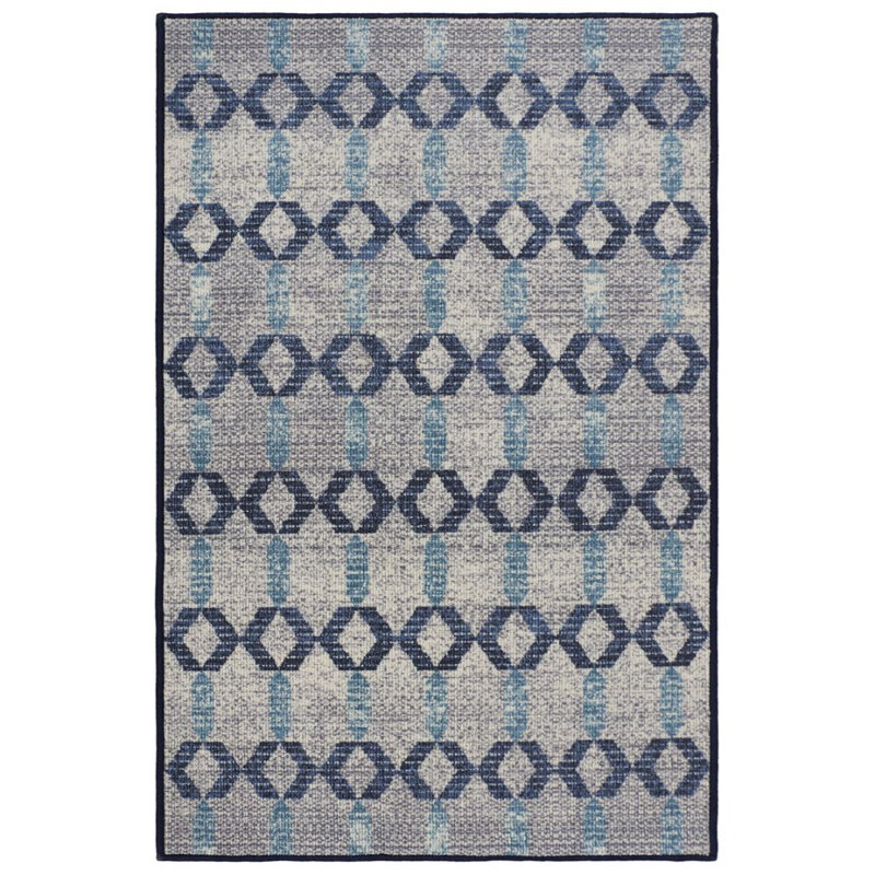 Tapis gris touffeté à motif géométrique Iyana, Rectangle 3 pi x 5 pi