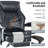 Heated Massage Executive Office Chair with Footrest, Ergonomic PU Leather High Back Desk Chair, 135° Reclining Big and Tall Office Chair with Lumbar Support, Thick Cushion, 350 lb Capacity-1975138343