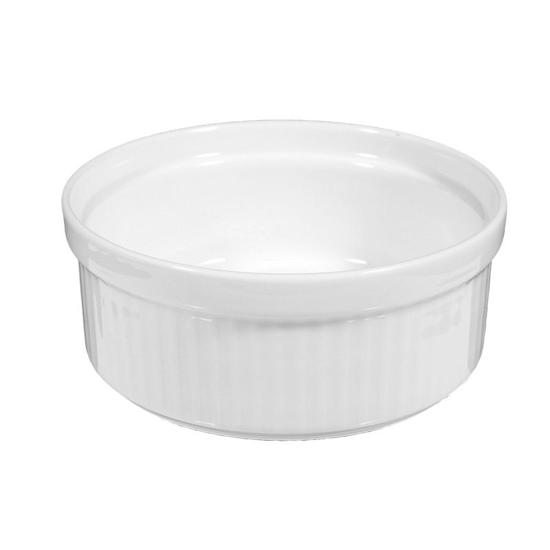 Lukullus White Baking Cup, 4.9cm H x 12cm L x 12cm W