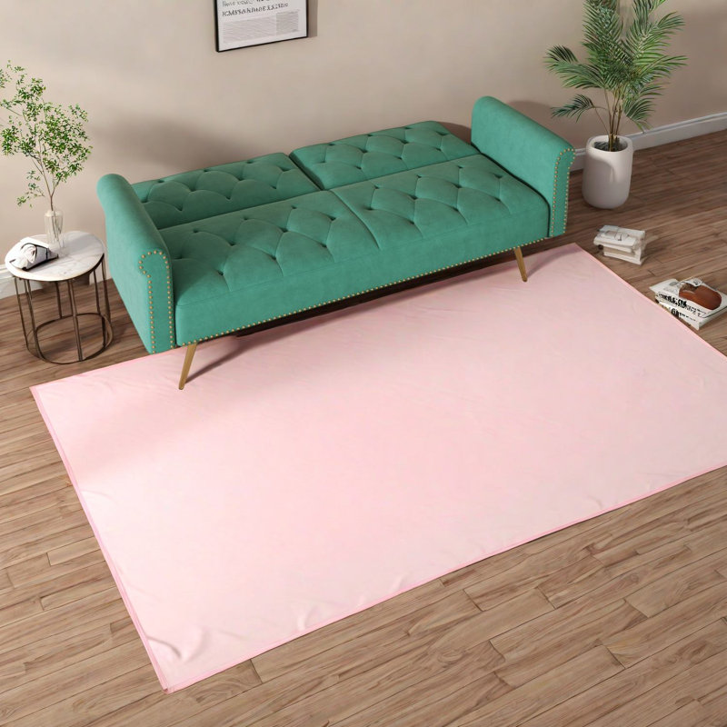 Space-saving Green Velvet Sofa Bed, Stylish & Functional For Small Spaces