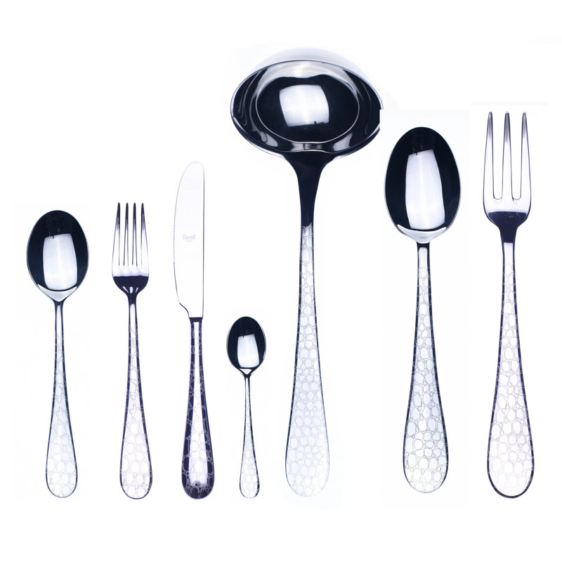 Coccodrillo Flatware Set - 51 Pieces - Stainless Steel, Silver