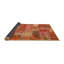 Tapis de zone orange/brun contemporain Ebbo-1233696878