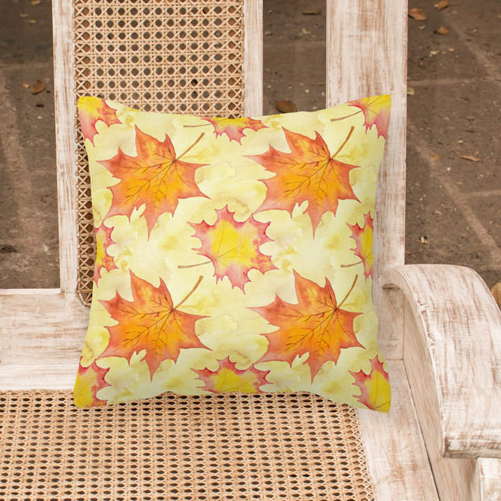  Coussin extérieur Fall Leaves Scatte, 14 po x 14 po