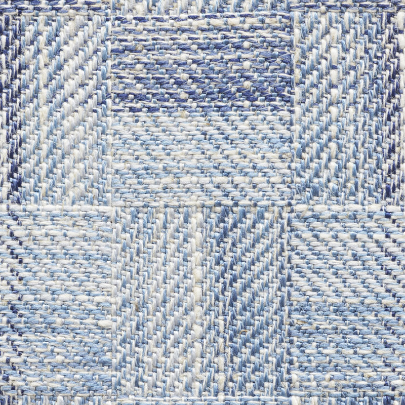 Boro Plaid Fabric, Indigo
