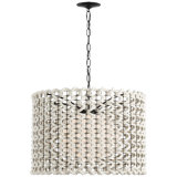 Catania 40" Hanging Shade With Cream Woven Rope