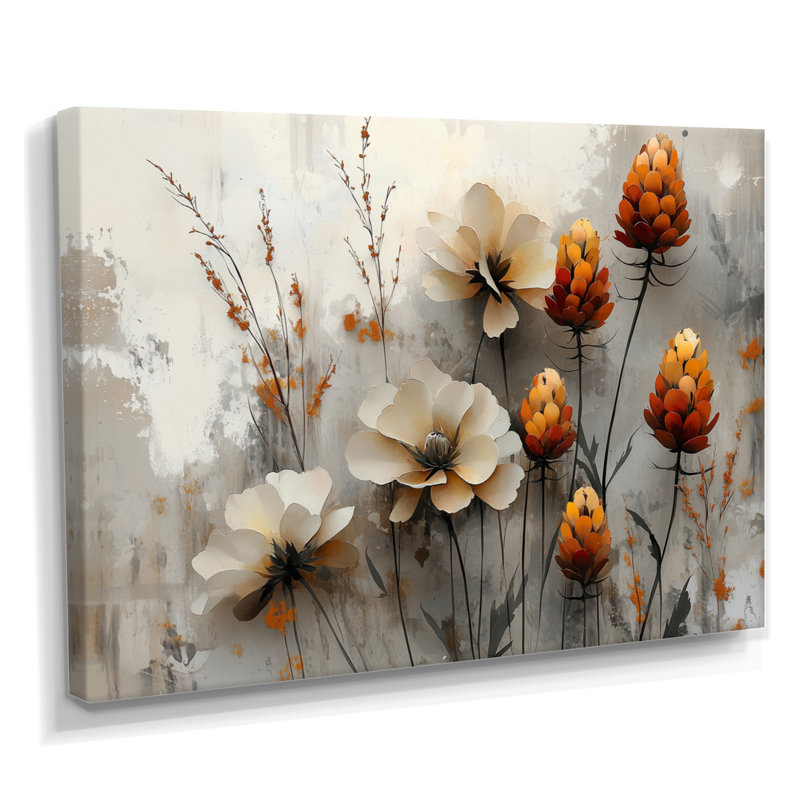 «The Winter Wild Thistle Bloom II - Thistle», art mural, H 30 po x l 40 po, Toile tendue, Ne s’applique pas