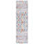 Tapis bleu rouille / ivoire Evangelyn-956104543