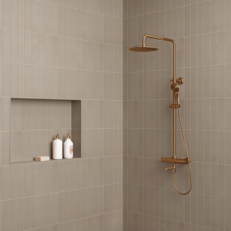 Sahara 3" x 12" Porcelain Wall & Floor Tile, Taupe