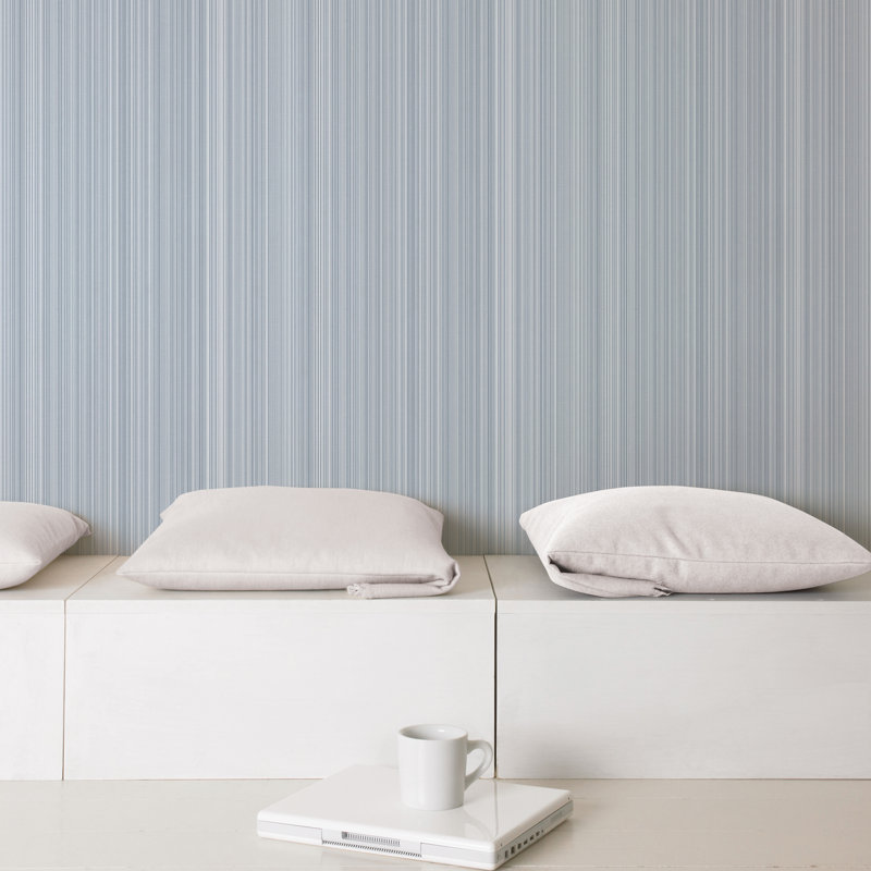 10m x 53cm Matte Wallpaper Roll, Blue