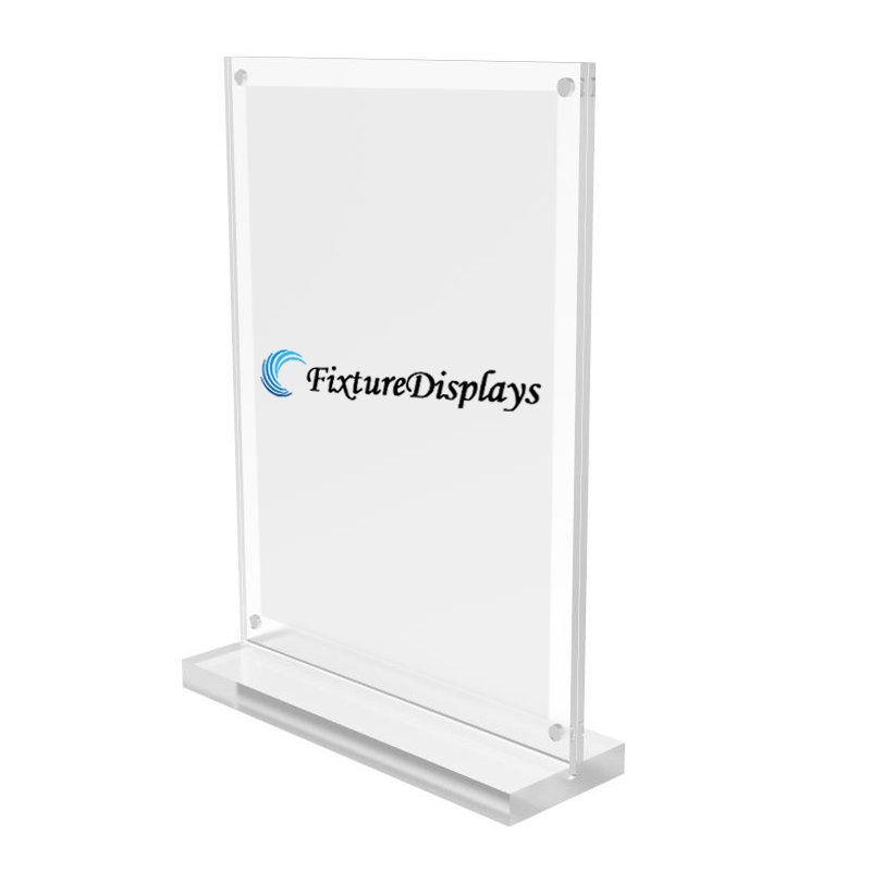 Porte-affiche magnétique en acrylique transparent, 5 po x 7 po