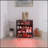 12Pairs_4 Layers Shoe Cabinet With Glass Door And Glass Layer Shoes Display Cabinet With LED Light Bluetooth Control