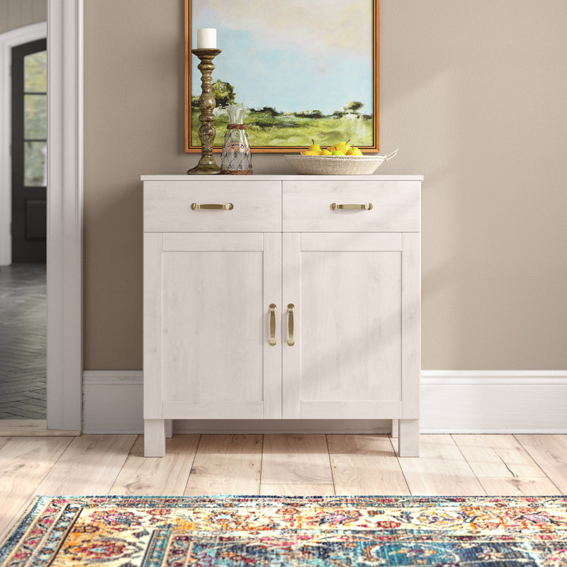 Flintwood 85cm Solid Wood Sideboard, White