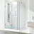 Monteray 40" W x 32" D x 79" H Hinged Frameless Shower Enclosure with 3/8  Clear Glass&Base-50962078
