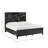 Gorski Wave Headboard With LED Lights Platform Bed-138327383