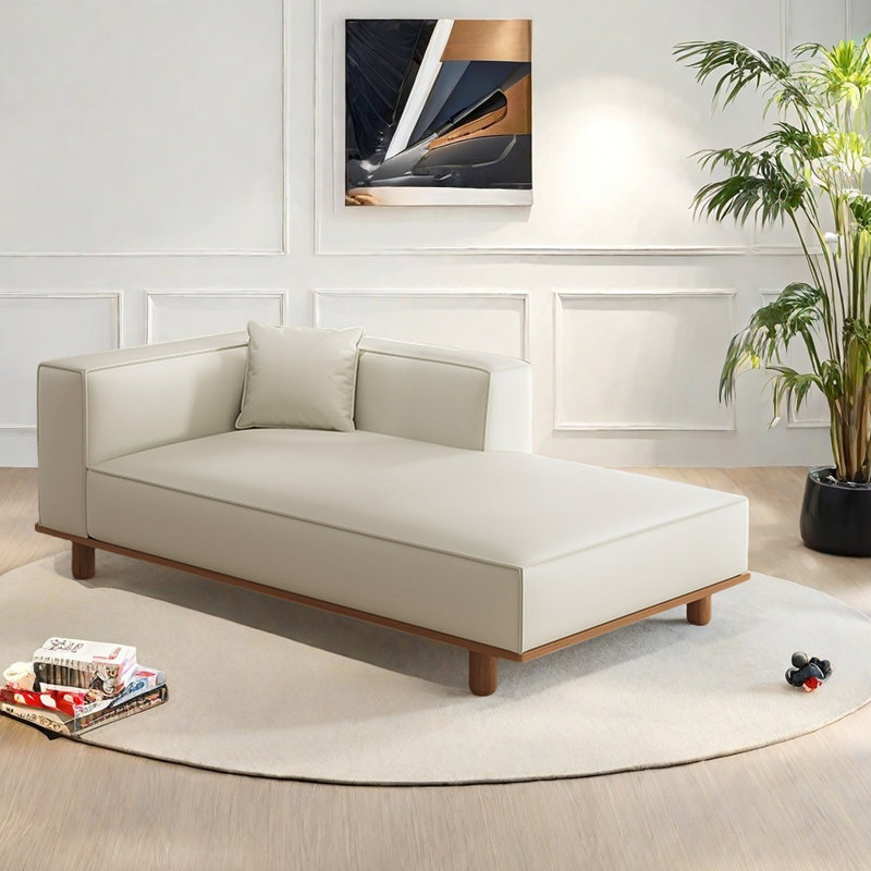 Fauteuil inclinable confortable et minimaliste ergonomique, Orienté à gauche (vu de face), Blanc