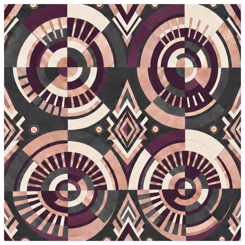 Geometric Circles Pattern Blankets, 60in W x 80in H