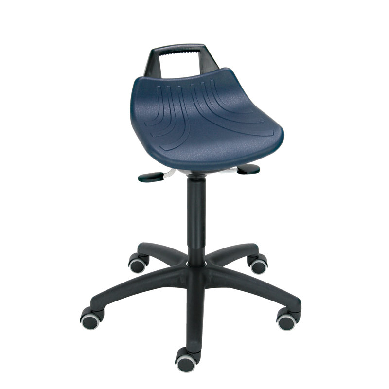Adjustable Height Ergonomic Industrial Stool Wheels