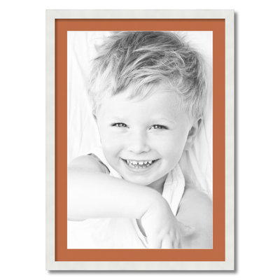 White Matte Picture Frame with Mat