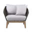 Fauteuil club d'extérieur en bois d'eucalyptus Chakiya-1309580828