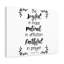 Be Joyful, Patient, Faithful Romans 12:12 - Wrapped Canvas Print-2045989634