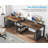 Zina 90.55'' W Rectangle Double Computer Desk-1301741941