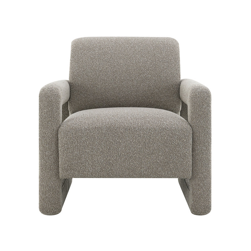 Fauteuil d'appoint en chenille Glenda Grey
