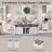 Willkie Farmhouse Nightstand Set , End Table with Charging Station, w/Barn Door & Open Shelves-1929113210