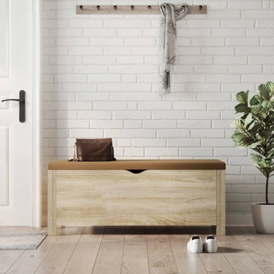 Atalfo Faux Leather Upholstered Storage Bench