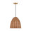 Norman 1 Light Dining Room Pendant With Ash Wicker Shade