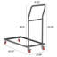 Chariot pour 25 chaises pliantes en forme de L vertical