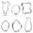 CookieCutter.com 6 -Piece Non-Stick Cookie Cutter