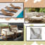 Indoor / Outdoor Abstract White Square Throw Pillow Cover-478590748