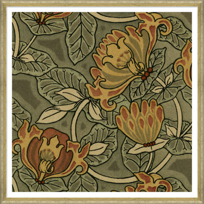 'Textile Patterns from the 19th Century' Framed Graphic Art Print