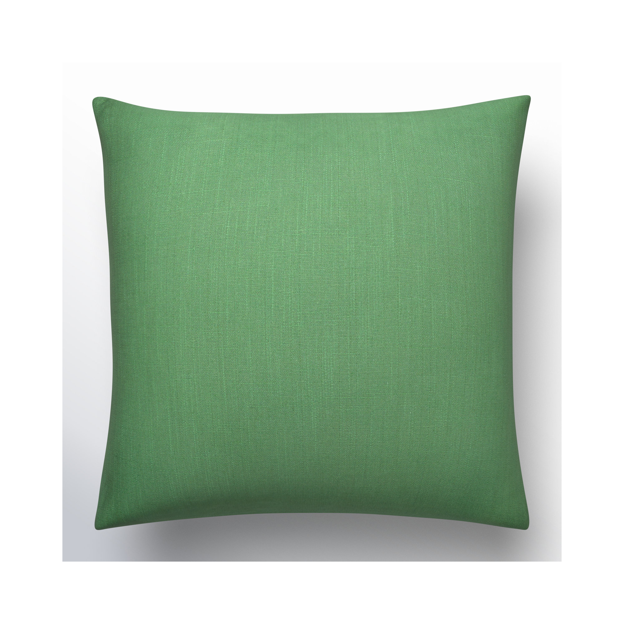 Natalia Cotton Throw Pillow, Medium Green, Down
