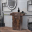Station de salon rustique avec commode et tiroirs Farmanela