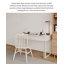 Bureau d'ordinateur en bois massif de style crème-582843055