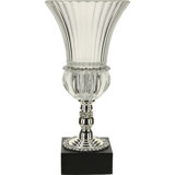 Jeweled Ribbed Pedestal Vase