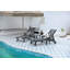 Ensemble de chaise longue avec table d'appoint