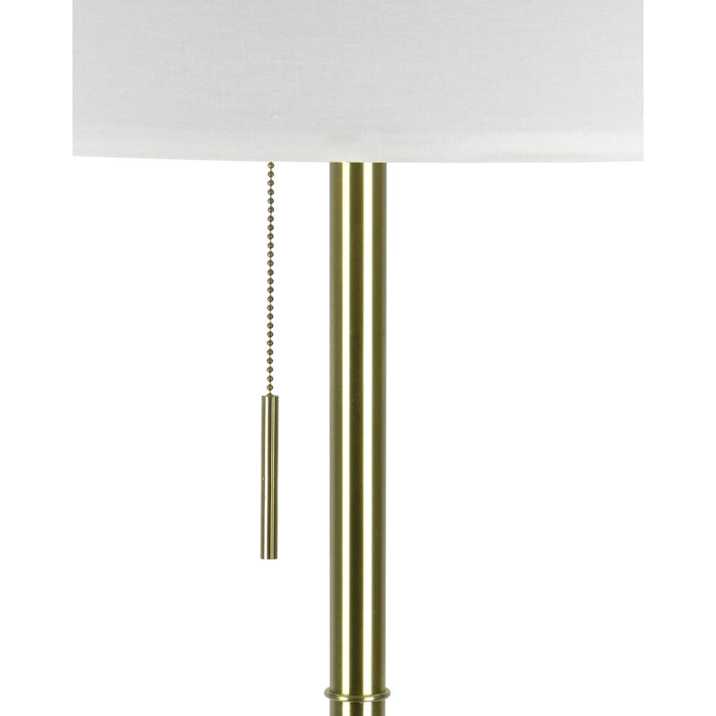 58 po - 72 po H Trépied réglable avec abat-jour Kd (1Pcs / Ctn) (1,78 / 9,9), Or brossé