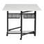 Table de couture pliable avec roulettes