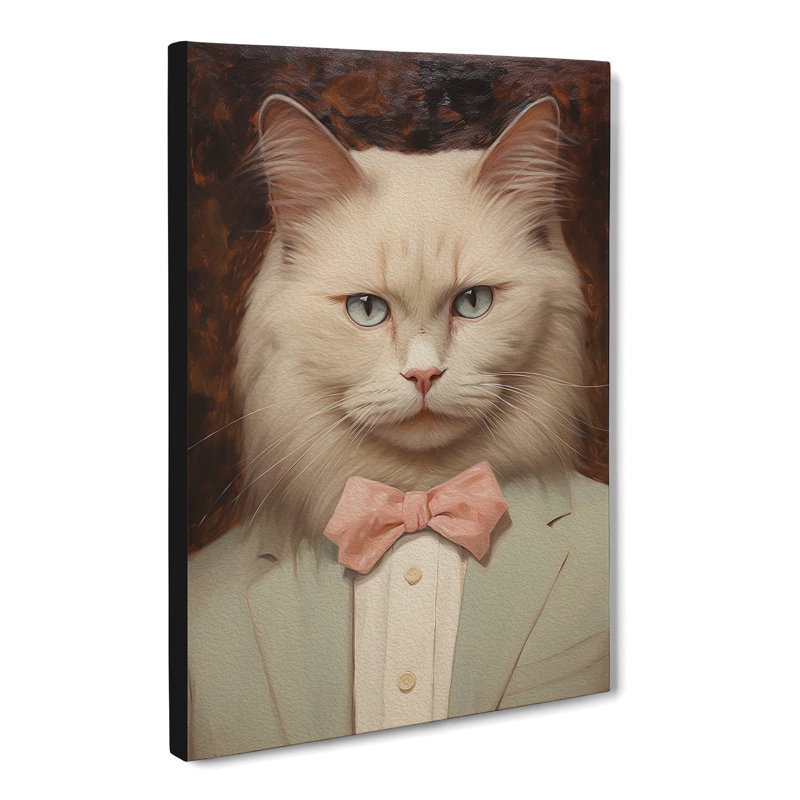 Ragdoll Cat Dadaism Art - Wrapped Canvas, 50cm H x 35cm W x 3cm D