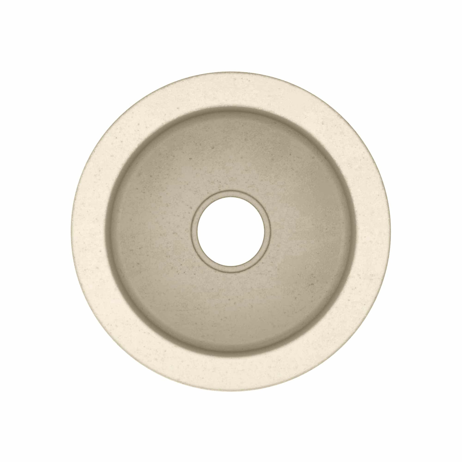 Olivos NativeStone Concrete 16" Round Dual Mount Bar Sink, Sand