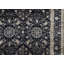 Tapis noir et beige noué à la main de haute qualité