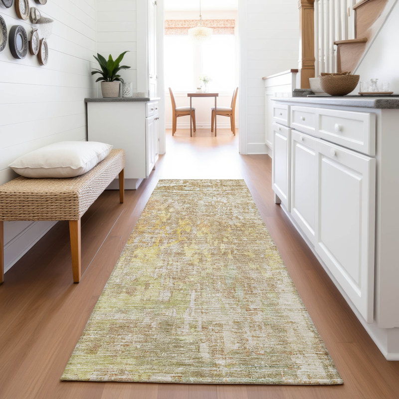 Premium Machine Washable Kelton AMF1237 Modern Rug, Runner 2'3" x 7'6"