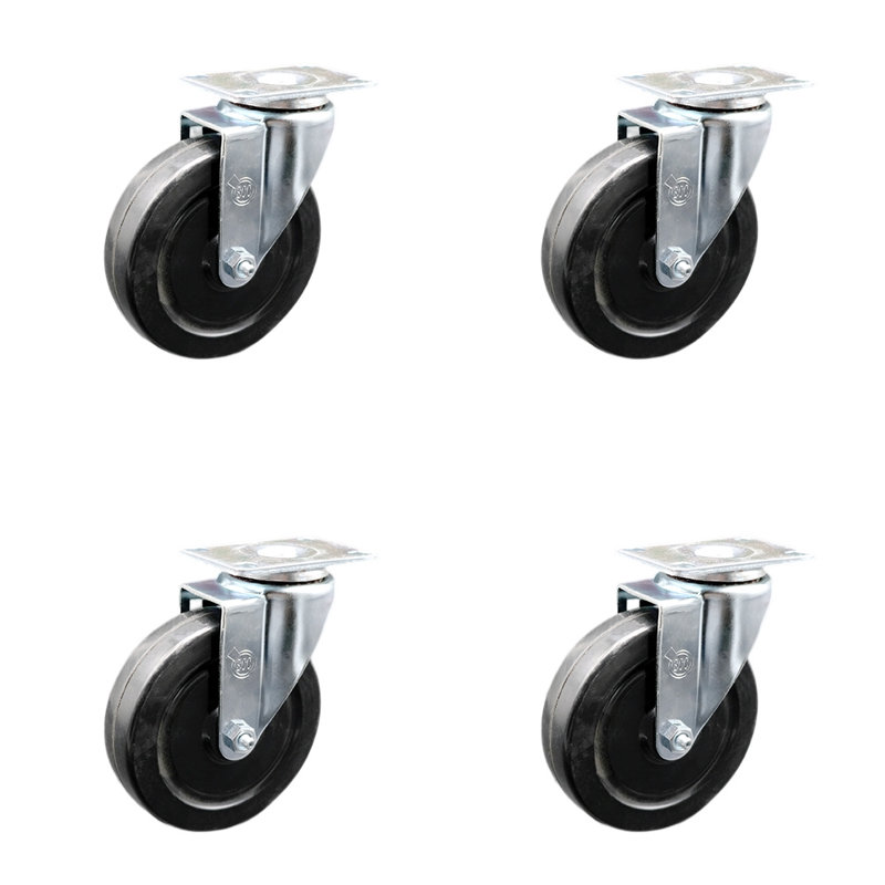 Hard Rubber Swivel Caster