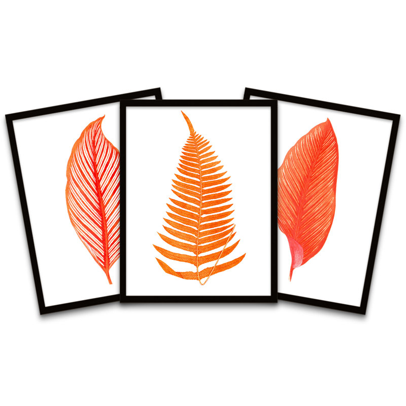 Botanics Leaves Ferns - 3 Piece Print Set