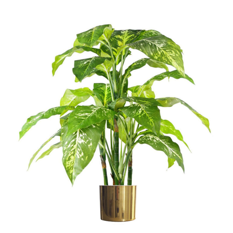 100cm Faux Plant in Pot Liner, Gold