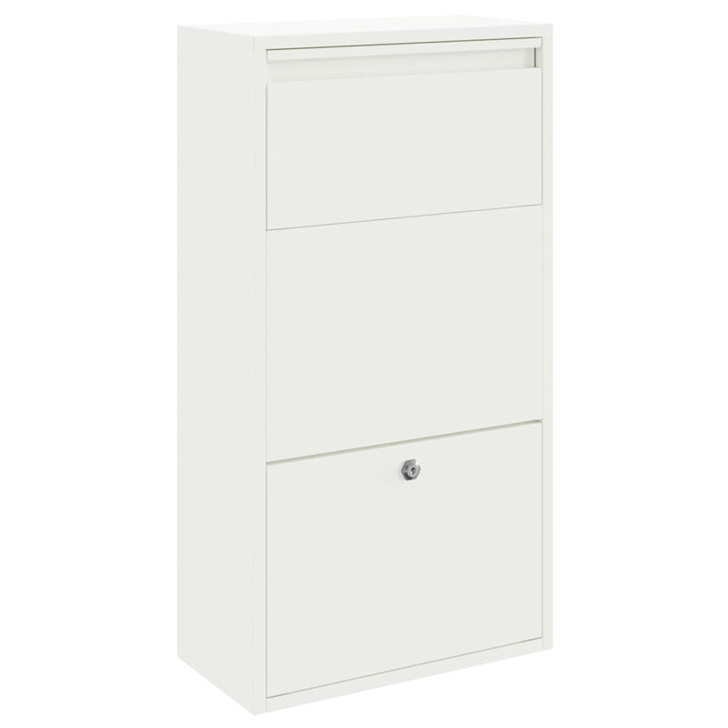 Steel Drop Box, White