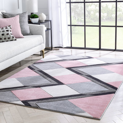 Good Vibes Geometric Area Rug